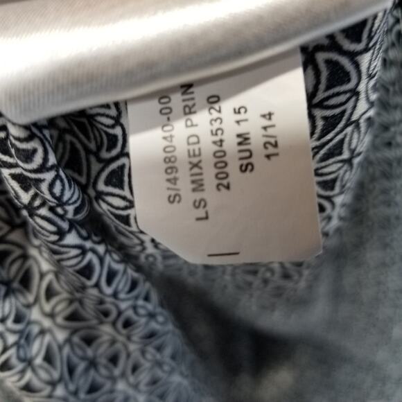 Banana Republic Blouse Small Split V Neck Button Popover Baby Doll - Picture 3 of 9